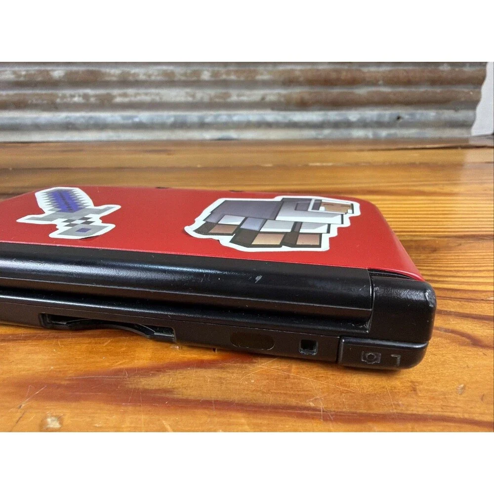 Nintendo 3DS XL Red Console Bundle Tested-New Power Cord-NICE